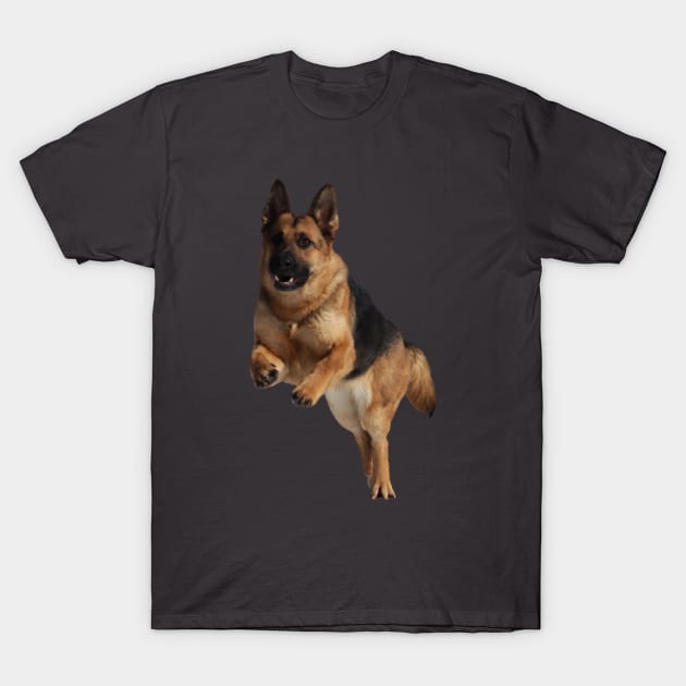 German Shepherd - Good Times T-Shirt by Print Magic Studios